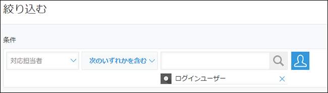 スクリーンショット：条件を設定した画面